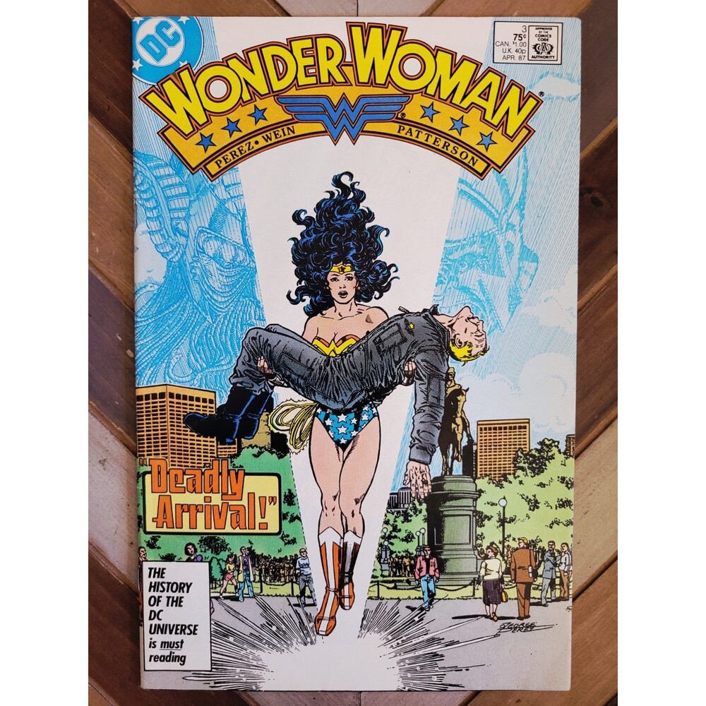 Wonder Woman #3 Phobos! 1st Julia Kapatelis! Decay Cameo! G. Perez Art (1987) FN